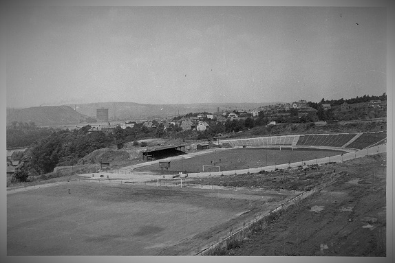 Pohled na Bazaly v roce 1960